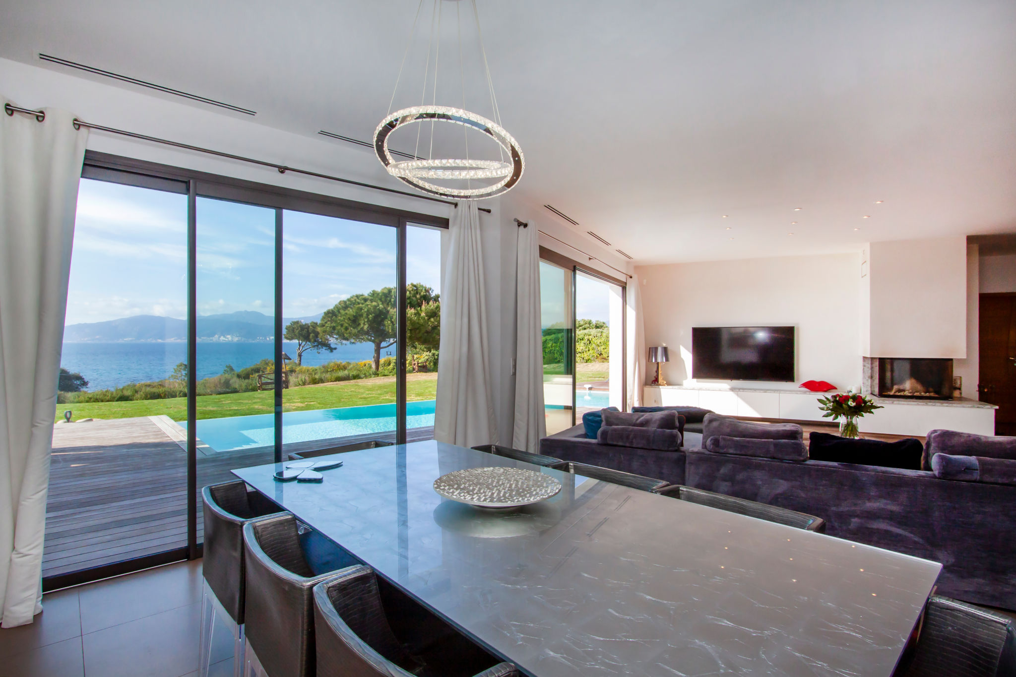 Location villa de luxe Corse, séjour