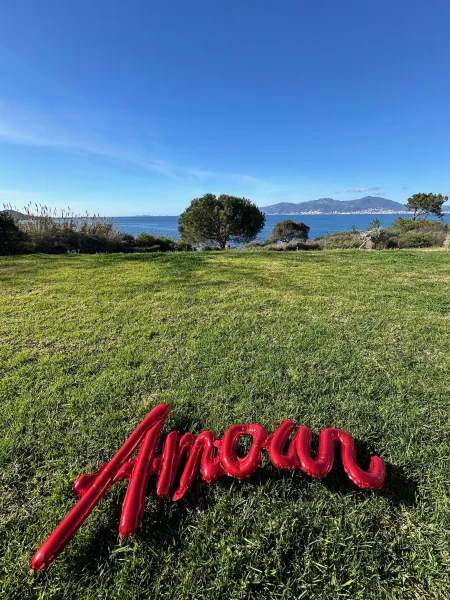 Villa de luxe 10 personnes à Agosta en Corse-du-sud, avec parc et piscine, vue mer et accès plage, proche Ajaccio et Porticcio